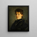 Portrait of Friederike Flur - Karl Hoff — framed artwork on a wall