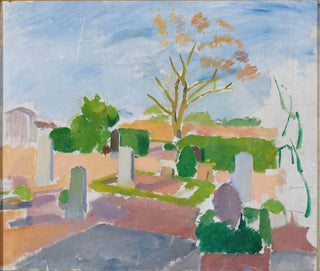 Christian Cemetery Painting - Karl Isakson — artwork view