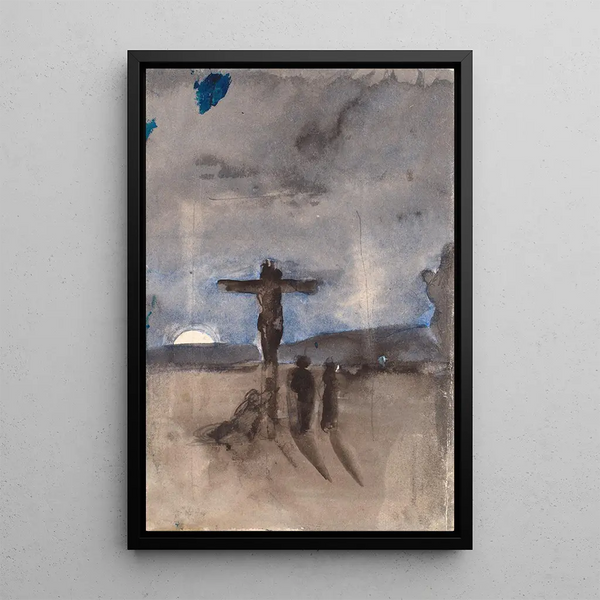 Christ on the Cross - Karl Isakson — framed artwork on a wall