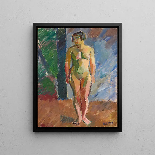 Standing Model Painting - Karl Isakson — framed artwork on a wall