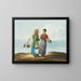 A water carrier and a laundress - Karl Ivanovich Kollman — framed artwork on a wall
