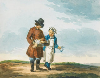 Two Young Street Vendors - Karl Ivanovich Kollman — artwork view