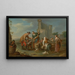 Market Scene - Karl Josef Aigen — framed artwork on a wall