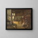 Reading aloud from the spelling book - Karl Josef Müller — framed artwork on a wall