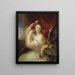 Dame devant le miroir des toilettes - Karl Joseph Aloys Agricola — framed artwork on a wall