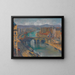 Construction du pont de Marie - Karl Julius Heinrich Revy — framed artwork on a wall