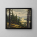 A view of the Black Forest - Karl Julius Wilhelm Heilmann — framed artwork on a wall