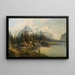 Alpine landscape painting - Karl Kaufmann — framed artwork on a wall