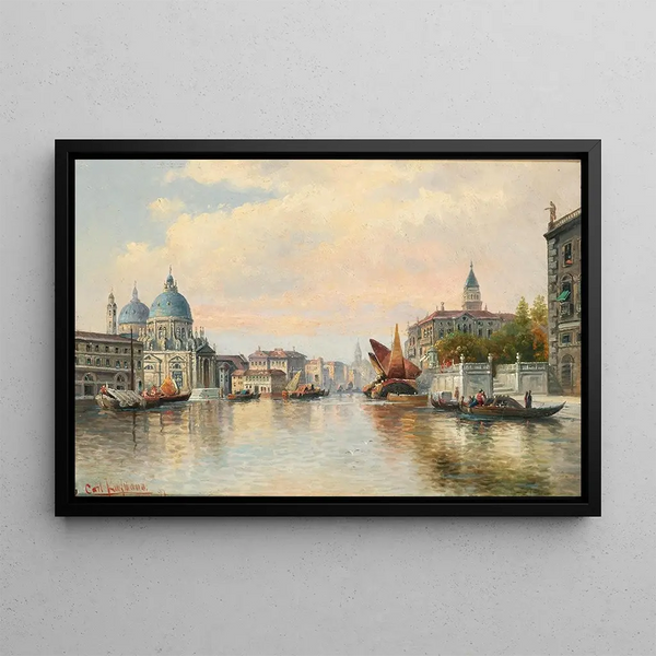 Venice Painting - Karl Kaufmann — framed artwork on a wall