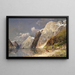 Large Fjord Landscape Painting - Karl Kaufmann — framed artwork on a wall