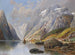 Landscape painting of Holmstedt Fjord - Karl Kaufmann — artwork view