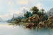 Mountain Lake Large Painting - Karl Kaufmann — artwork view