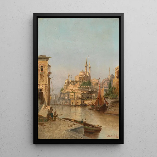 Partie d'Istanbul - Karl Kaufmann — framed artwork on a wall