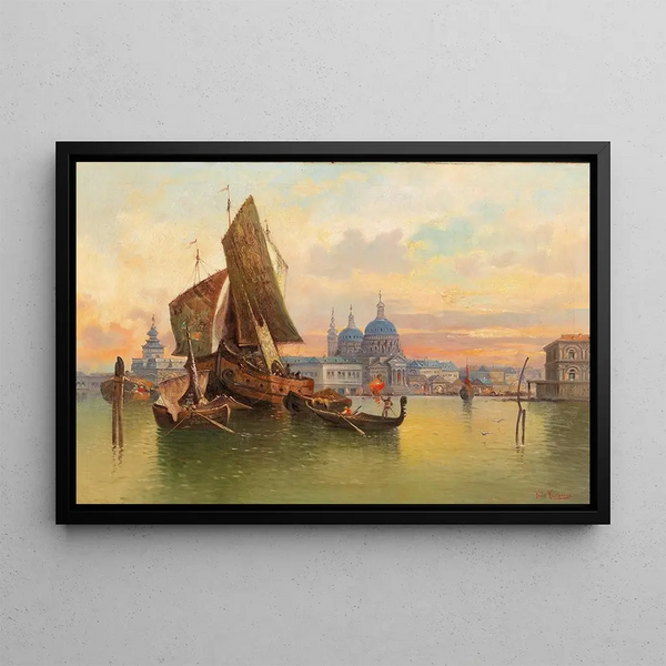 Partie à Venise - Karl Kaufmann — framed artwork on a wall