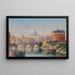 Rome View of Castel Sant'Angelo - Karl Kaufmann — framed artwork on a wall