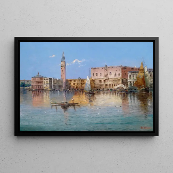 Venice Acqua Alta - Karl Kaufmann — framed artwork on a wall