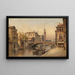 Venice canal scene painting - Karl Kaufmann — framed artwork on a wall