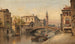 Venice canal scene painting - Karl Kaufmann — artwork view