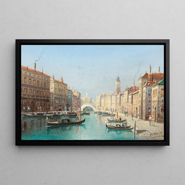 Venetian Scene III - Karl Kaufmann — framed artwork on a wall