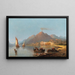 View of Vesuvius - Karl Kaufmann — framed artwork on a wall