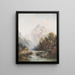 Ruisseau sauvage dans les montagnes - Karl Kaufmann — framed artwork on a wall