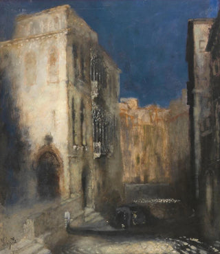 Karl Leipold - Kanal in Venedig bei Mondschein.webp