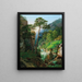 Grand paysage with flowing water - Karl Lintzbauer — framed artwork on a wall