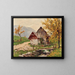 Autumn in Schneeberg - Karl Ludwig Prinz — framed artwork on a wall