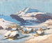 Pont de Vienne et montagne Tscher sous la neige - Karl Ludwig Prinz — artwork view