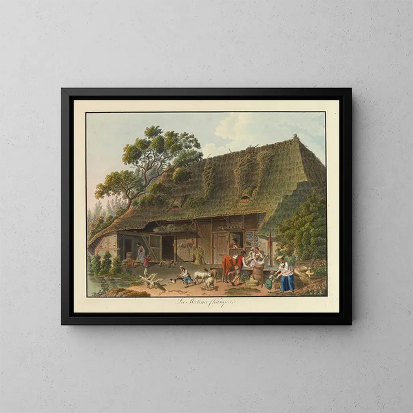 La Matinée champêtre - Karl Ludwig Zehender — framed artwork on a wall