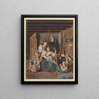 Karl Ludwig Zehender - Le Contentement matrimonial ou le paysan bernois au sein de sa famille.webp