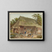 The plowman's departure - Karl Ludwig Zehender — framed artwork on a wall