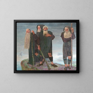 Les hommes de glace - Karl Mediz — framed artwork on a wall