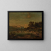 Lake in the Mountains - Karl Müller — framed artwork on a wall