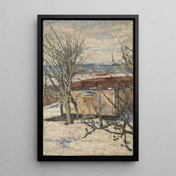 Garden Pavilion Painting at Skansen - Karl Nordström — framed artwork on a wall