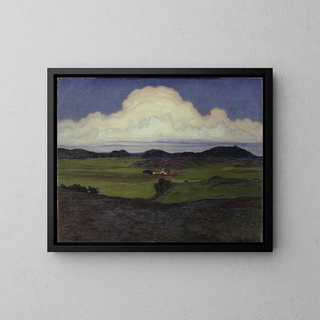 Vallée de Hoga Tjrn - Karl Nordström — framed artwork on a wall