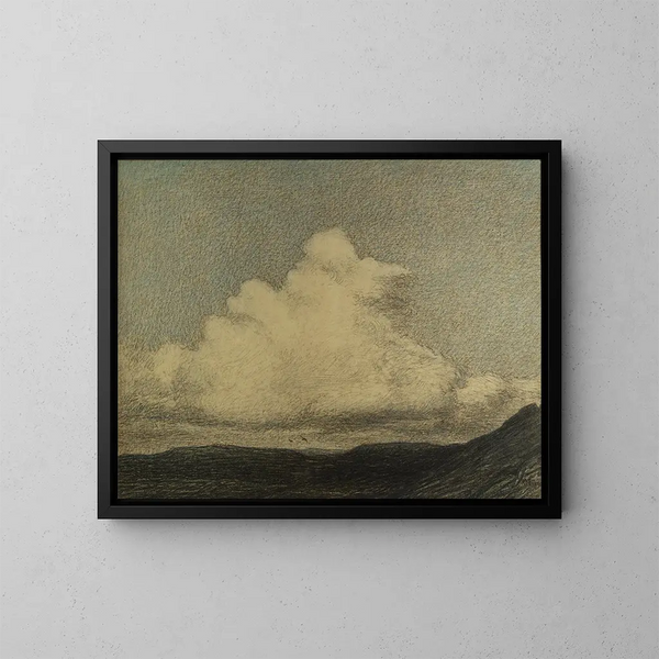 Clouds ascending - Karl Nordström — framed artwork on a wall