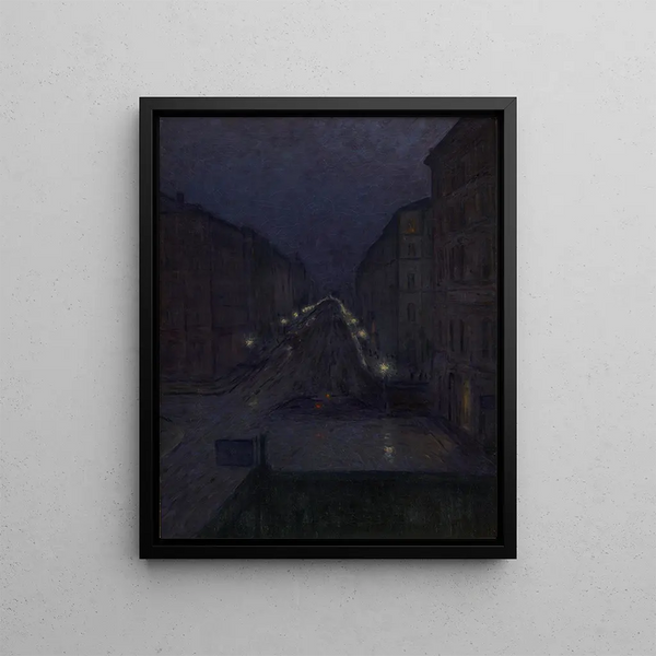 Rue Roslag Stockholm - Karl Nordström — framed artwork on a wall