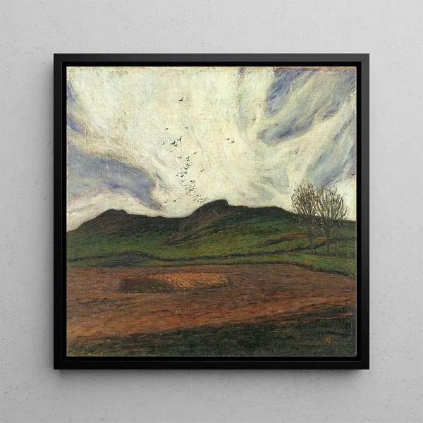 Clouds of Storm - Karl Nordström — framed artwork on a wall