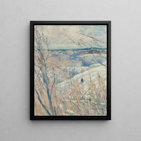 Winter Painting - Karl Nordström — framed artwork on a wall