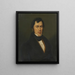 Portrait of a Gentleman - Karl Philipp Schwab — framed artwork on a wall