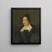 Portrait of a Lady - Karl Philipp Schwab — framed artwork on a wall
