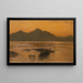 Evening at Lake Chiemsee - Karl Raupp — framed artwork on a wall