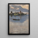 Promenade en barque sur le Chiemsee devant l'île des Femmes - Karl Raupp — framed artwork on a wall