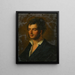 Self-portrait - Karl Russ — framed artwork on a wall