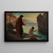 Saint Augustin avec des garçons au bord de la mer - Karl Schnbrunner — framed artwork on a wall