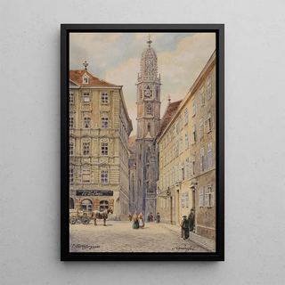 Marie sur le rivage - Karl Schnorpfeil — framed artwork on a wall