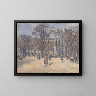Jour de mars au Jardin du Luxembourg à Paris - Karl Schou — framed artwork on a wall