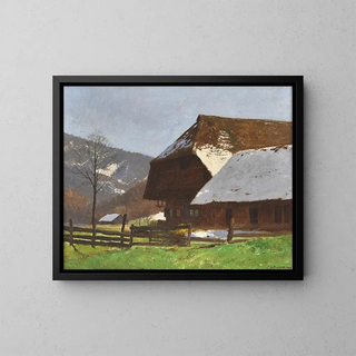 Idylle de la Forêt-Noire - Karl Schuster — framed artwork on a wall