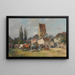 Summer Market Day Painting - Karl Stuhlmüller — framed artwork on a wall
